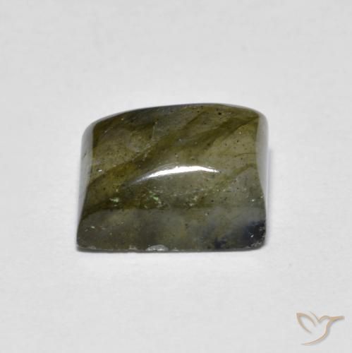 Labradorita Multicolor natural de 2.30 ct, Corte Baguette, Translúcido