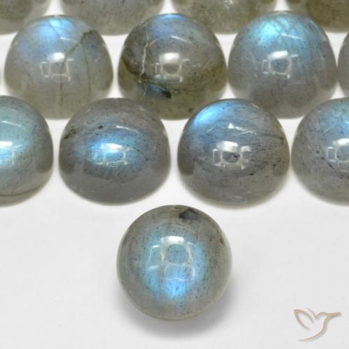2.47ct Natural Multicolor labradorita, Redondo, Translúcido