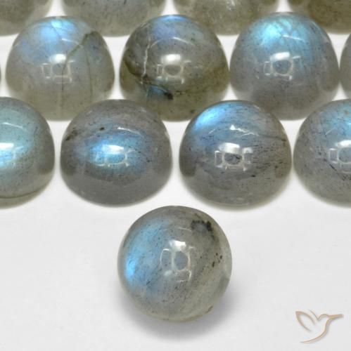 Labradorita Multicolor natural de 2.47 ct, Redondo, Translúcido