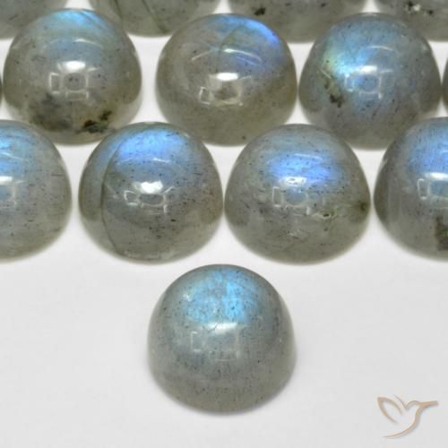Labradorita Multicolor natural de 2.51 ct, Redondo, Translúcido