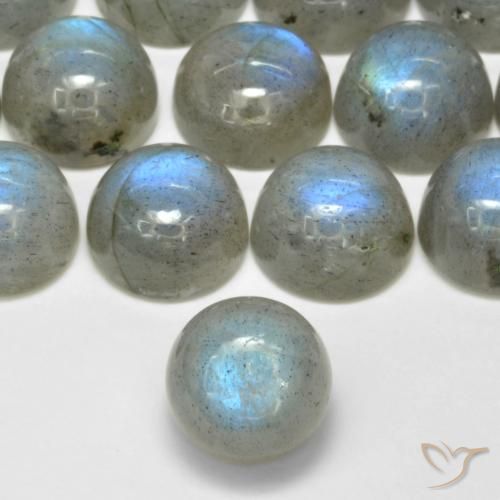 Labradorita Multicolor natural de 2.51 ct, Redondo, Translúcido