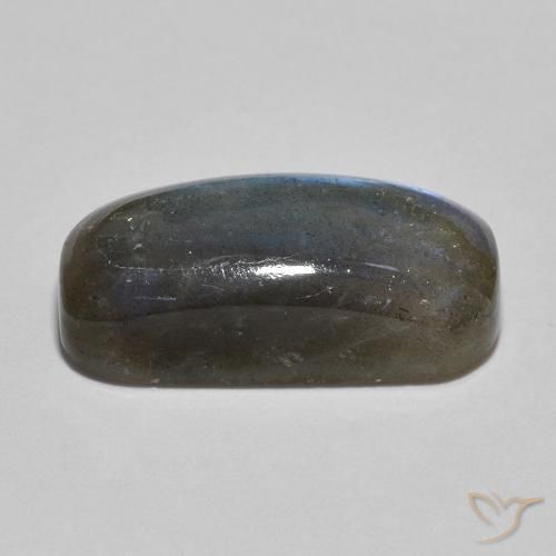 Labradorita Multicolor natural de 8.99 ct, Forma Cojín, Translúcido