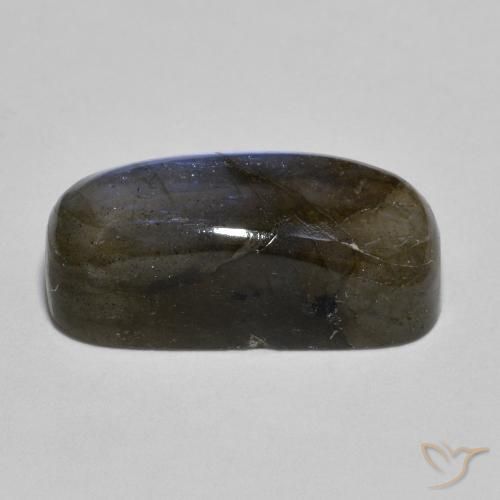 labradorita Multicolor natural de 10.31 ct, Forma Cojín, Translúcido