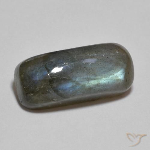 Labradorita Multicolor natural de 9.58 ct, Forma Cojín, Translúcido