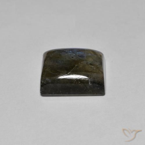 Labradorita Multicolor natural de 6.73 ct, Corte Baguette, Translúcido