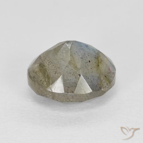Labradorita Multicolor natural de 1.32 ct, Ovalada, Translúcido