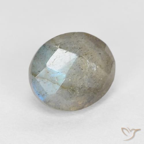 Labradorita Multicolor natural de 1.33 ct, Ovalada, Translúcido
