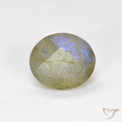 1.19ct Natural Multicolor labradorita, Ovalada, Translúcido