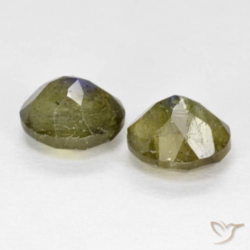 Gemas de Labradorita Multicolor natural de 2.39 ct, Ovalada, Translúcido