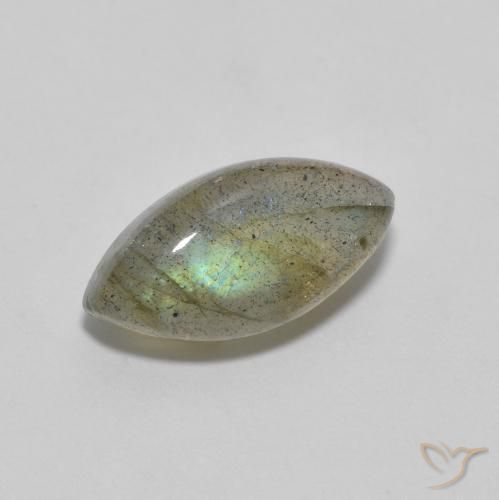 Labradorita Multicolor natural de 2.46 ct, Marquesa, Translúcido