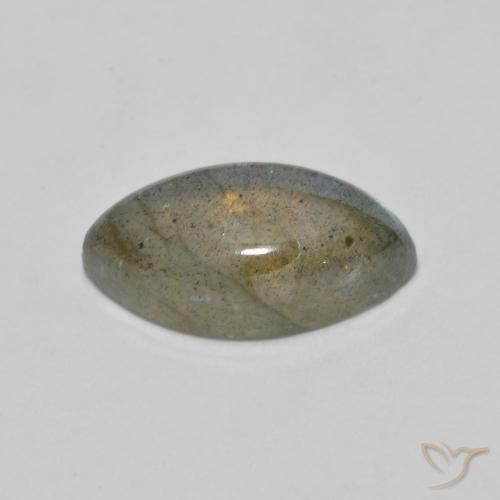 Labradorita Multicolor natural de 2.46 ct, Marquesa, Translúcido