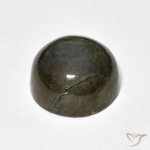 Labradorita Multicolor natural de 7.55 ct, Redondo, Translúcido