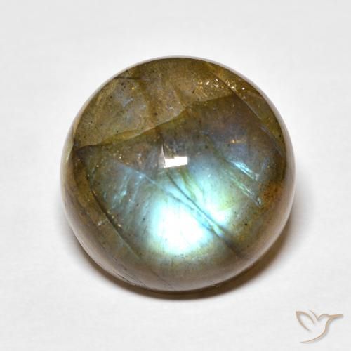 14.33ct Natural Multicolor Labradorita, Redondo, Translúcido