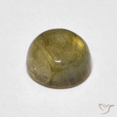 Labradorita Multicolor natural de 1.65 ct, Redondo, Translúcido