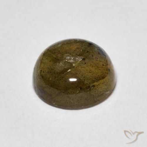 Labradorita Multicolor natural de 2.01 ct, Redondo, Translúcido