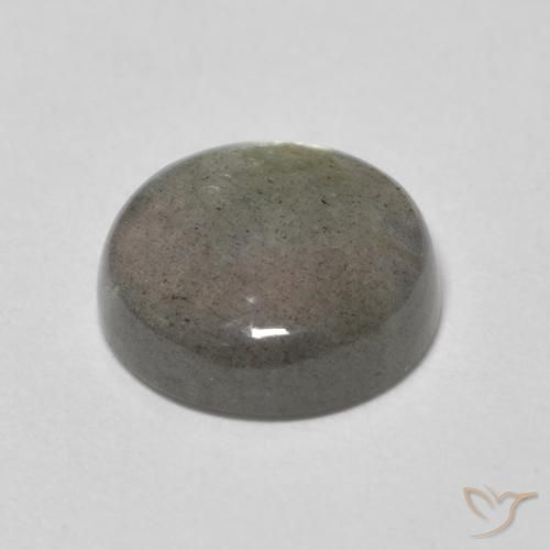 Labradorita Multicolor natural de 3.26 ct, Redondo, Translúcido