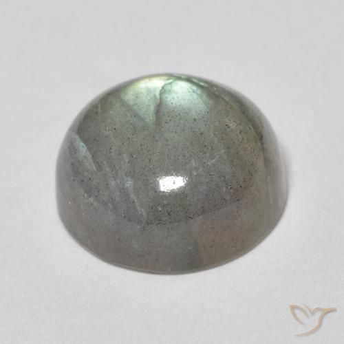 Labradorita Multicolor natural de 5.57 ct, Redondo, Translúcido