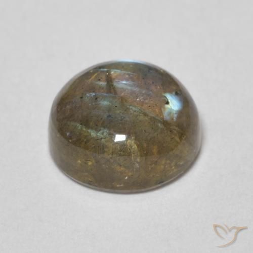 Labradorita Multicolor natural de 2.16 ct, Redondo, Translúcido