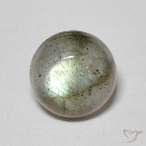 1.34ct Natural Multicolor Labradorita, Redondo, Translúcido