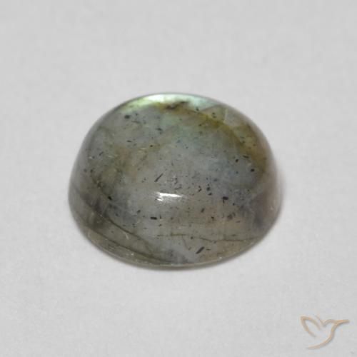 Labradorita Multicolor natural de 1.34 ct, Redondo, Translúcido