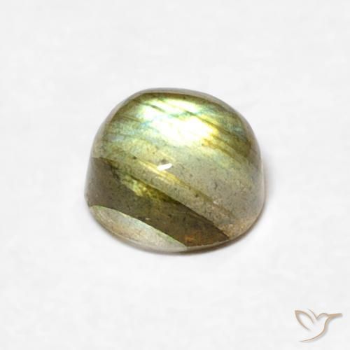 Labradorita Multicolor natural de 0.67 ct, Redondo, Translúcido