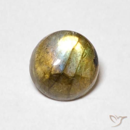1.05ct Natural Multicolor labradorita, Redondo, Translúcido