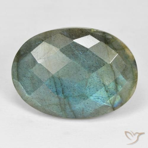 20.14ct Natural Multicolor labradorita, Ovalada, Opaco