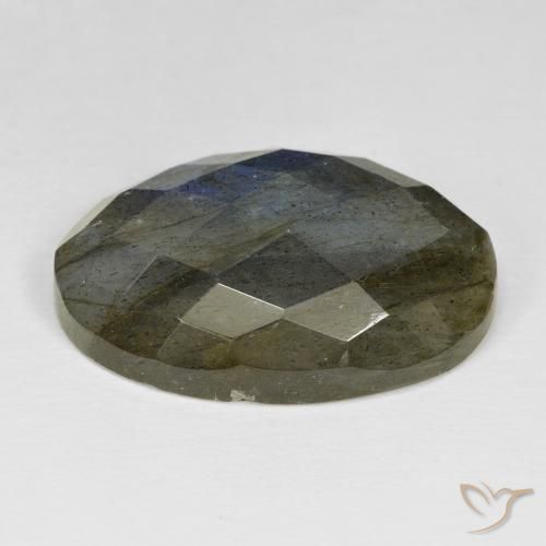 Labradorita Multicolor natural de 26.35 ct, Ovalada, Opaco