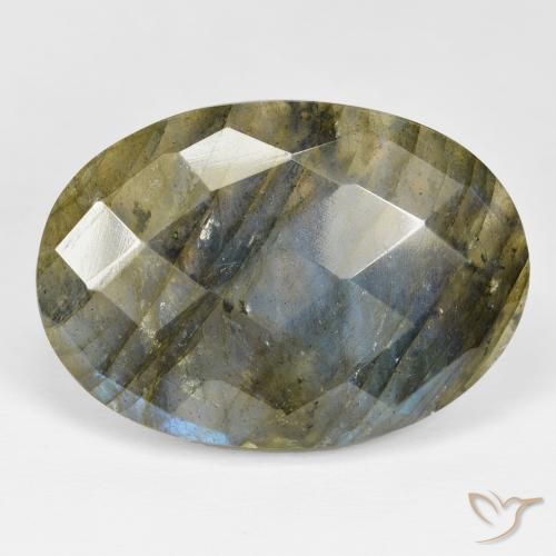 35.90ct Natural Multicolor labradorita, Ovalada, Opaco