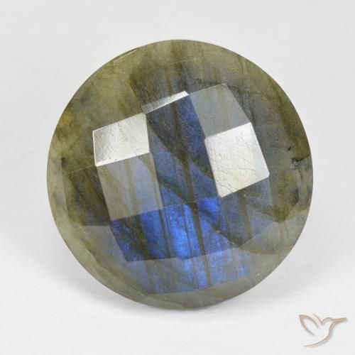 19.78ct Natural Multicolor Labradorita, Redondo, Opaco