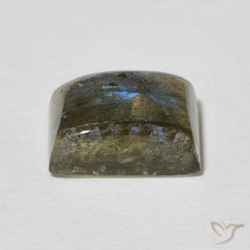 Labradorita Multicolor natural de 2.77 ct, Corte Baguette, Translúcido