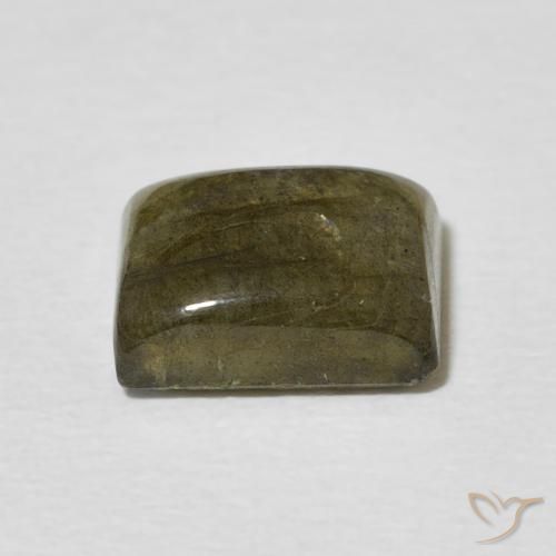Labradorita Multicolor natural de 2.40 ct, Corte Baguette, Translúcido