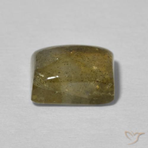 Labradorita Multicolor natural de 2.85 ct, Corte Baguette, Translúcido