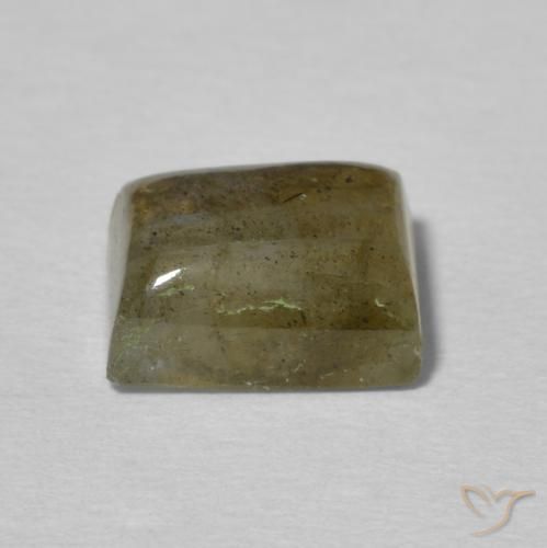 Labradorita Multicolor natural de 2.69 ct, Corte Baguette, Translúcido