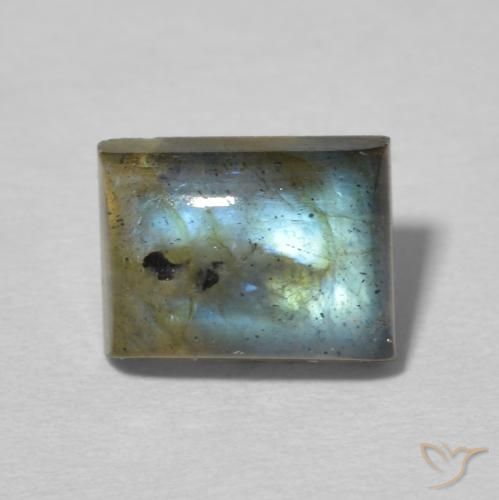 2.64ct Natural Multicolor Labradorita, Corte Baguette, Transparente / Translúcido