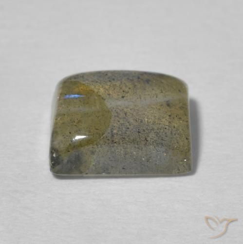 Labradorita Multicolor natural de 2.90 ct, Corte Baguette, Translúcido
