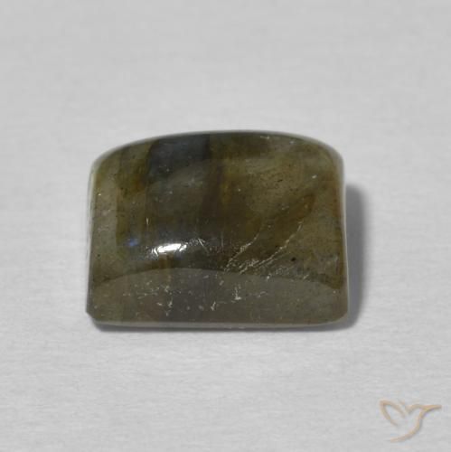 Labradorita Multicolor natural de 2.95 ct, Corte Baguette, Translúcido
