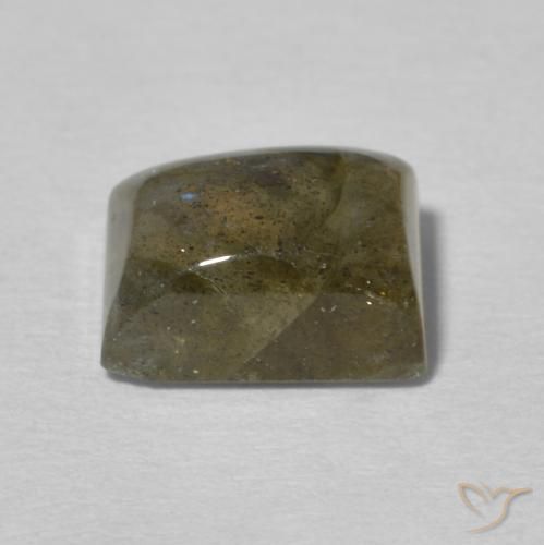 Labradorita Multicolor natural de 2.96 ct, Corte Baguette, Translúcido