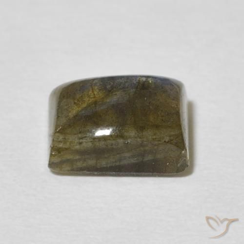 Labradorita Multicolor natural de 2.51 ct, Corte Baguette, Translúcido