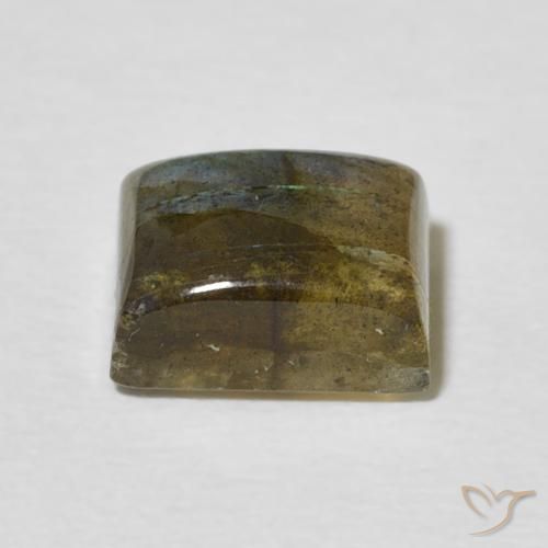 Labradorita Multicolor natural de 3.00 ct, Corte Baguette, Translúcido
