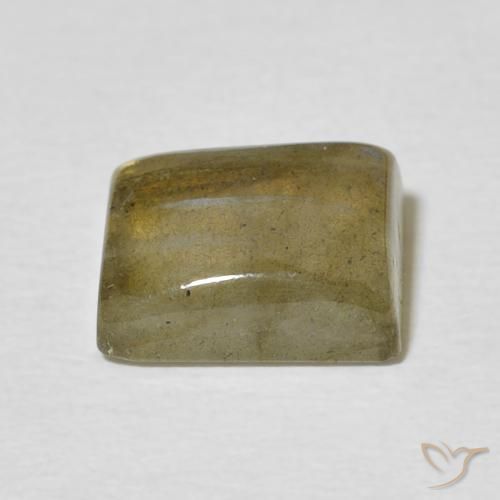 Labradorita Multicolor natural de 2.79 ct, Corte Baguette, Translúcido