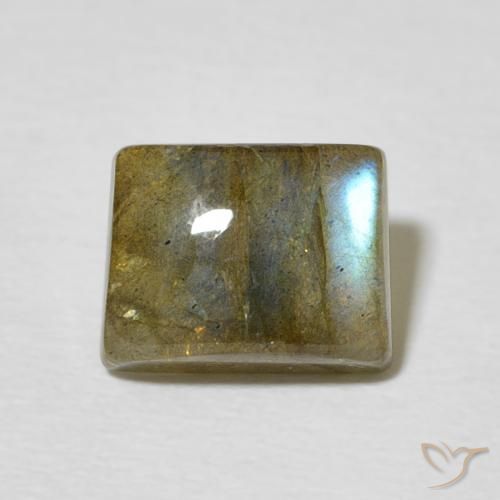 2.36ct Natural Multicolor Labradorita, Corte Baguette, Translúcido