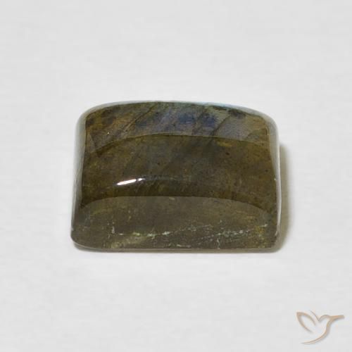Labradorita Multicolor natural de 2.92 ct, Corte Baguette, Translúcido