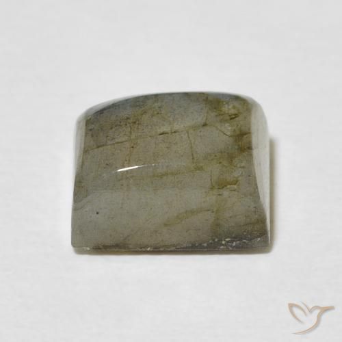 Labradorita Multicolor natural de 3.41 ct, Corte Baguette, Translúcido
