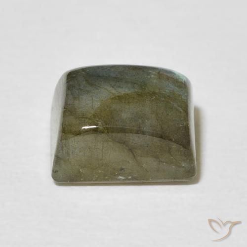 Labradorita Multicolor natural de 3.66 ct, Corte Baguette, Translúcido
