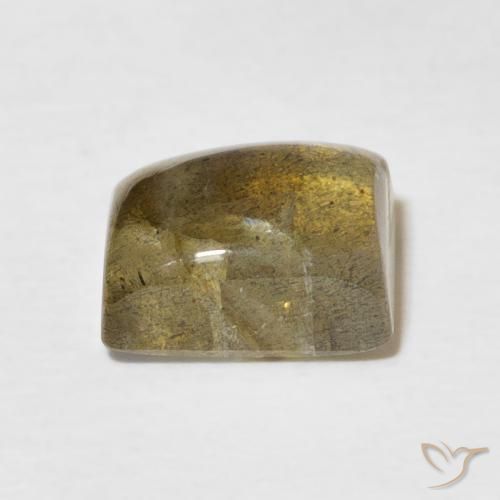 Labradorita Multicolor natural de 2.89 ct, Corte Baguette, Translúcido