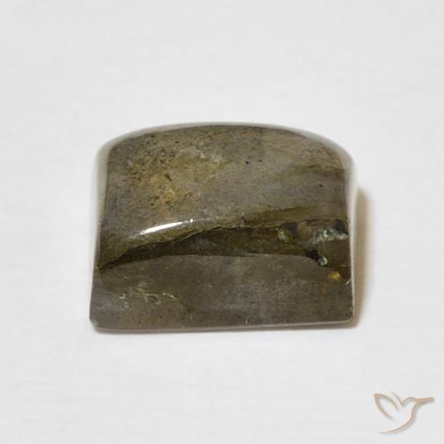 Labradorita Multicolor natural de 3.48 ct, Corte Baguette, Translúcido