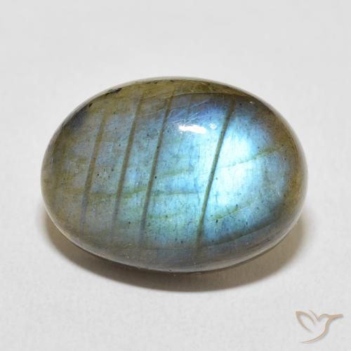 13.36ct Natural Multicolor labradorita, Ovalada, Translúcido