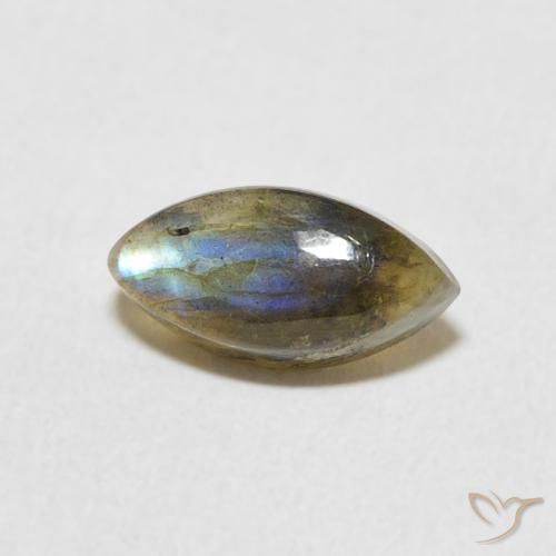 1.39ct Natural Multicolor labradorita, Marquesa, Translúcido