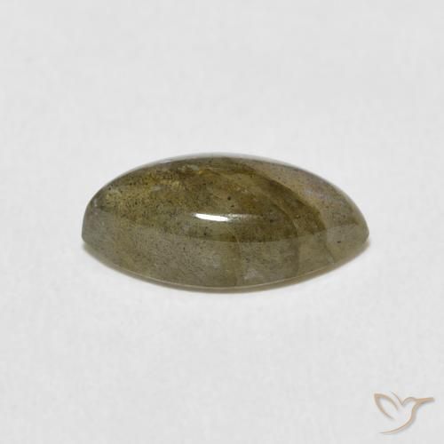 Labradorita Multicolor natural de 2.21 ct, Marquesa, Translúcido
